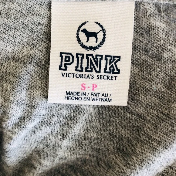Victoria's Secret Gray Tee with Purple Sequin Accents - Picture 5 of 5